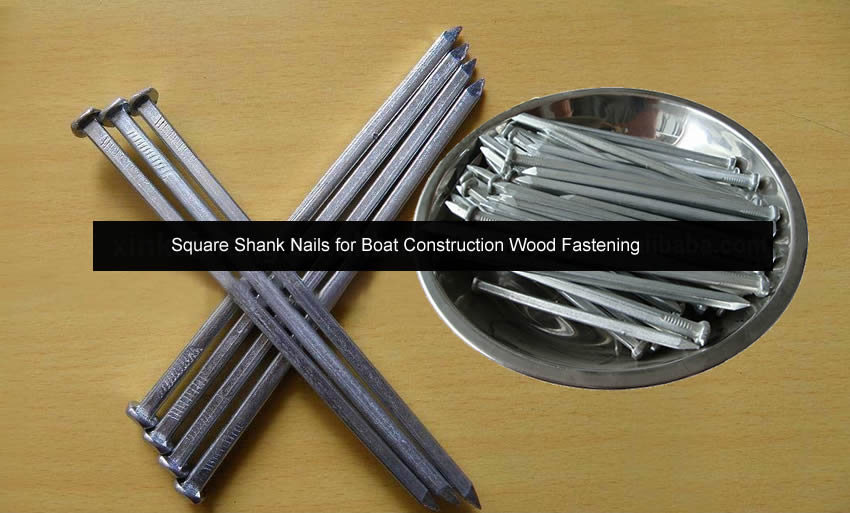 Square Shank Nails for Boat Construction Wood Fastening