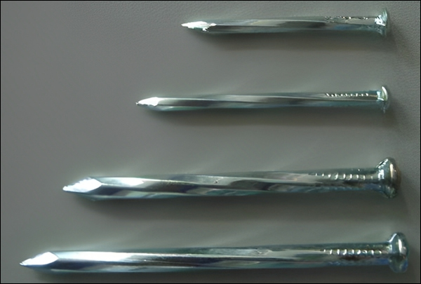 Angular Shank Concrete Nails