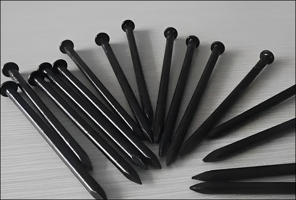 Black Concrete Steel Nails 
