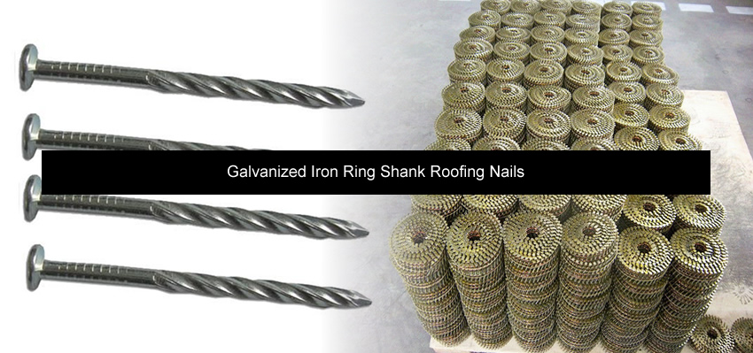 Ring Shank Wire Nails for Pallet Siding and Roofing Construction