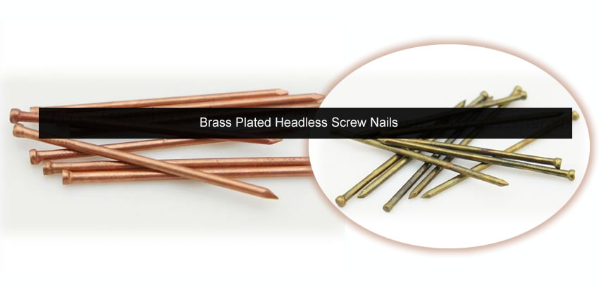 Brass Plated Headless Finishing Nails